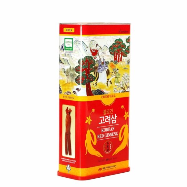 Sâm khô Hàn Quốc Daedong hộp thiếc 600g (21-40 củ) - Ảnh 2