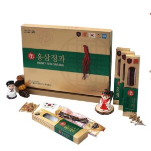 Sâm tẩm Mật Ong nguyên củ Hàn Quốc HG Bio 180g (6 củ)
