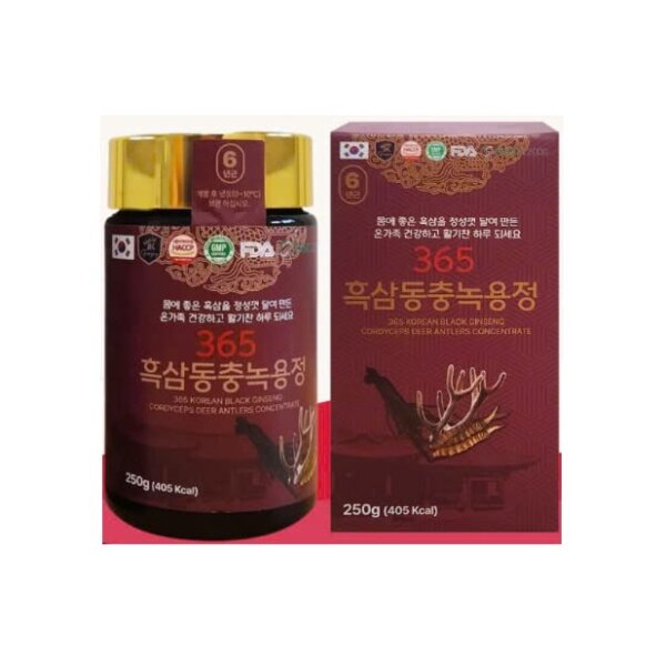 Cao Hắc Sâm Nhung hươu đông trùng hạ thảo 365, 1 lọ 250g