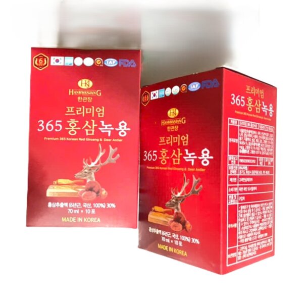 Nước hồng sâm nhung hươu 365 Hàn Quốc 20 gói x 70ml