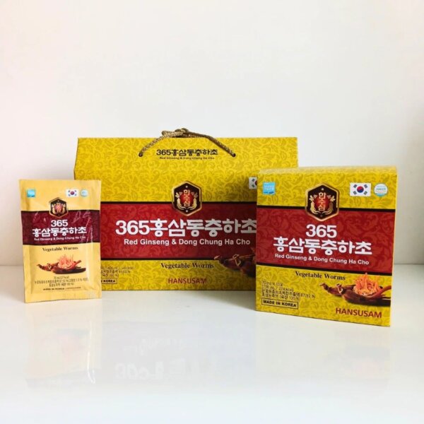 Nước Hồng Sâm Đông trùng hạ thảo Hansusam 20 gói - Hình ảnh 4