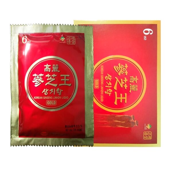 Nước Hồng Sâm Linh Chi KGS 60 gói x 50ml Gold - Ảnh 4