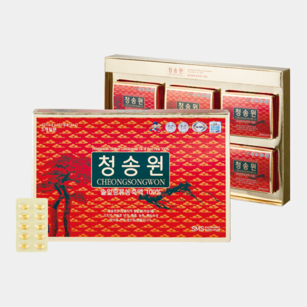 Tinh dầu thông đỏ CheongSongWon Red hộp đỏ 180 viên