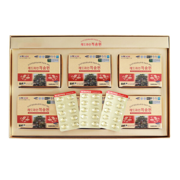 Tinh dầu thông đỏ Chính phủ Red Pine Jeoksongwon 180 viên - Hình ảnh 2