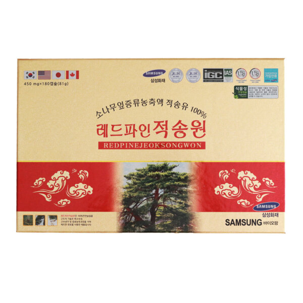 Tinh dầu thông đỏ Chính phủ Red Pine Jeoksongwon 180 viên - Hình ảnh 4