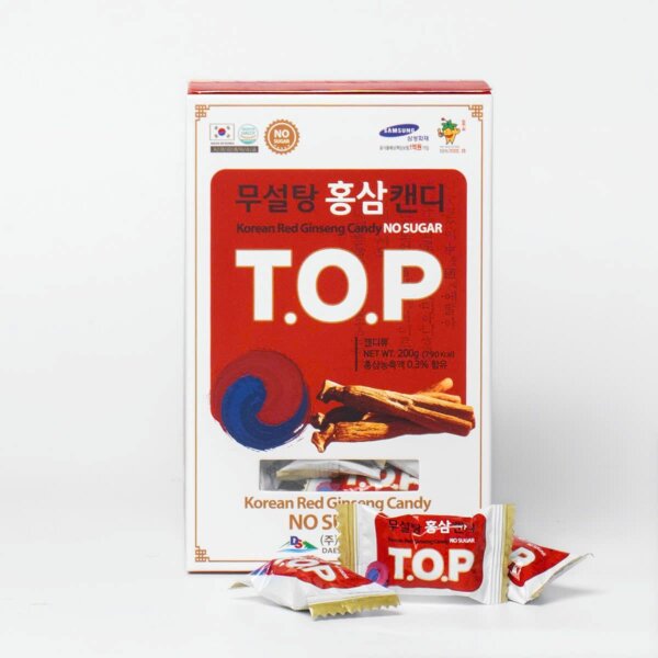 Kẹo Sâm không đường Hàn Quốc TOP hộp 200g - Hình ảnh 4