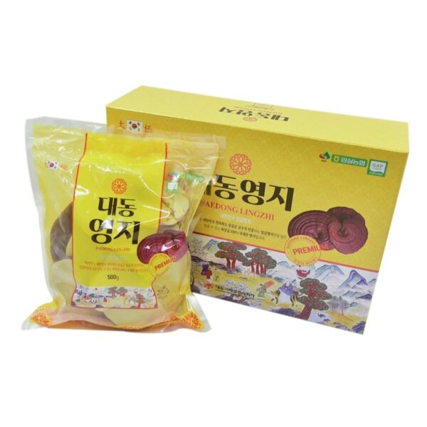 Nấm Linh chi đỏ Daedong Hàn Quốc 500g (tai to) - Hình ảnh 3