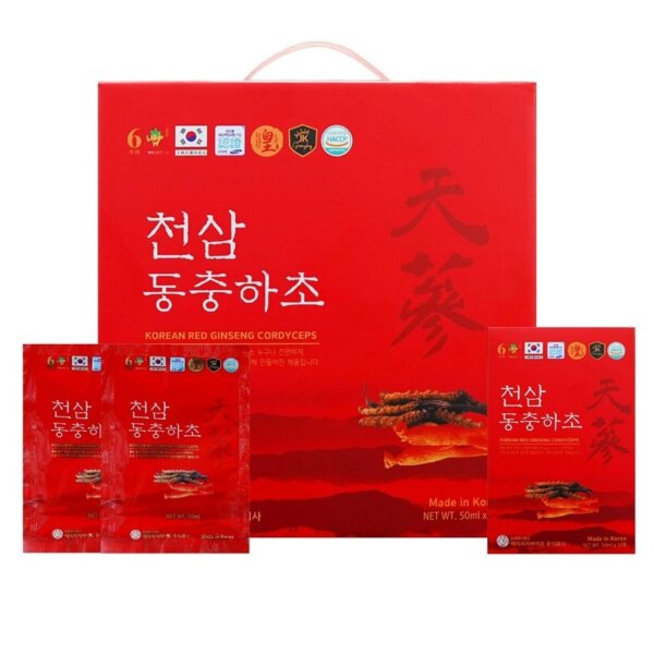 Nước Sâm Đông trùng hạ thảo HG Bio Ginseng King 10 gói