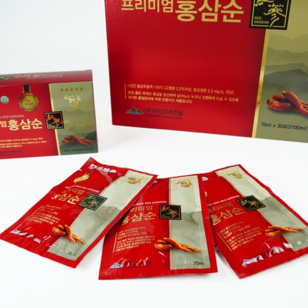 Nước Hồng Sâm Không Đường Daesan Hàn Quốc 30 gói - Hình ảnh 2