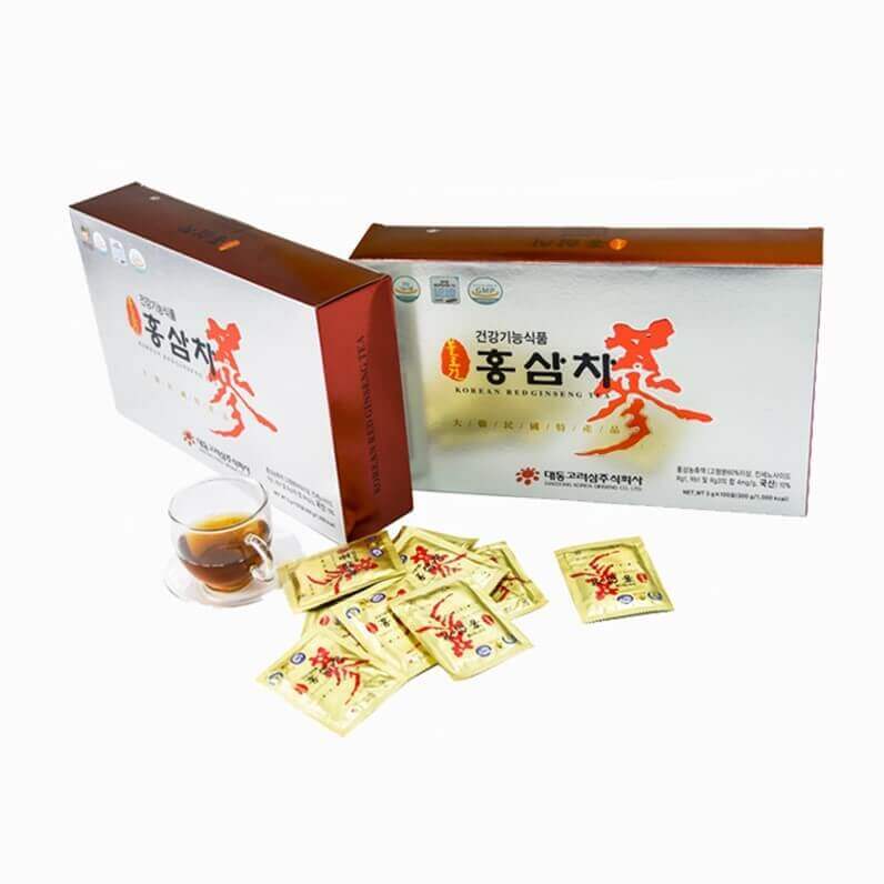 Trà Hồng Sâm Hàn Quốc Daedong Red Ginseng Tea 100 gói - Ảnh 2